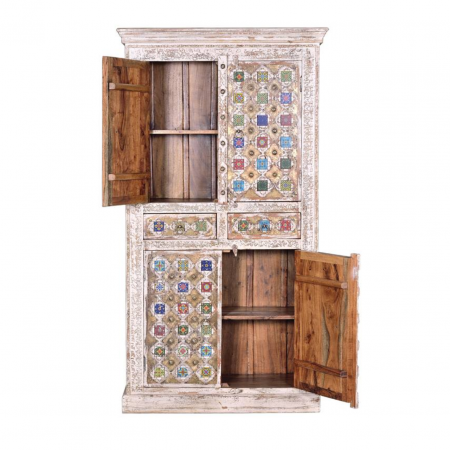 Armario en Madera de Mango con 4 Puertas y 2 Cajones - Giner y Colomer - 4