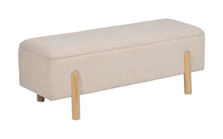 Banco Baul DM Tejido Crema 122x42x45 Cm - IXIA (6)