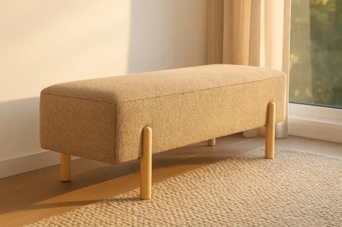 Banco Baul DM Tejido Taupe 122x42x45 Cm - IXIA (3)