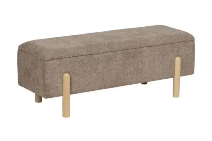Banco Baul DM Tejido Taupe 122x42x45 Cm - IXIA (6)