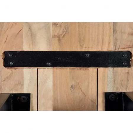 Banco Madera Acacia Maciza Patas Metal 180x42x45 Cm - Giner y Colomer (2)