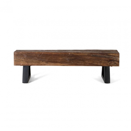 Banco Madera Recuperada y Base de Metal - Giner y Colomer - 2