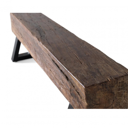 Banco Madera Recuperada y Base de Metal - Giner y Colomer - 3
