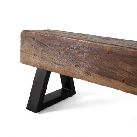 Banco Madera Recuperada y Base de Metal - Giner y Colomer - 4