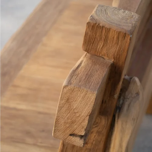Banco Madera Teka Reciclada Merida 120x60x95 Cm - Moycor (4)