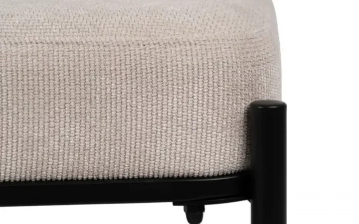 Banco Metal Tejido Beige 91x36x45 Cm - IXIA (6)