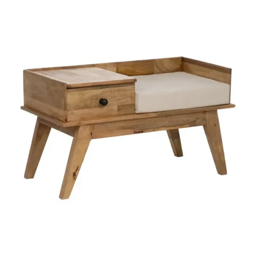 Banco Natural Madera Mango 98x46x54 Cm - IXIA (1)
