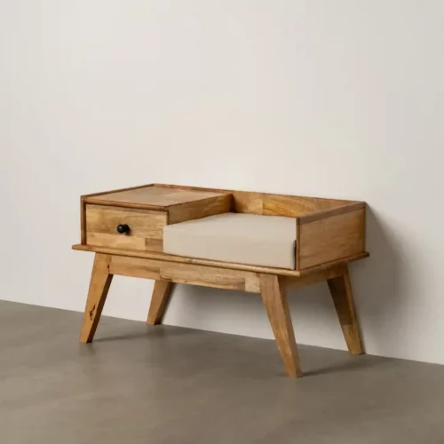 Banco Natural Madera Mango 98x46x54 Cm - IXIA (3)