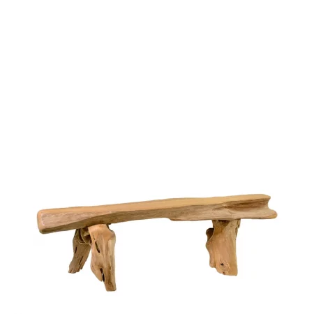 Banco Rústico Madera de Teka 140x43x42 Cm - Moycor (1)