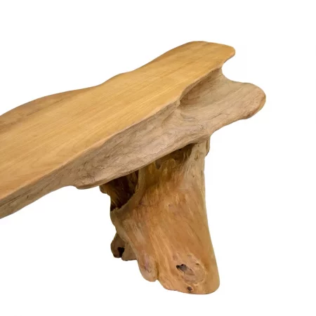Banco Rústico Madera de Teka 140x43x42 Cm - Moycor (3)