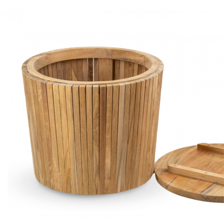 Banco Stool de Madera de Teca con Almacenaje - Moycor (1)