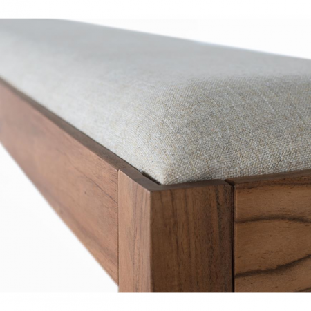 Banco Tapizado 180x42 Madera de Acacia Maciza - Giner y Colomer - 4