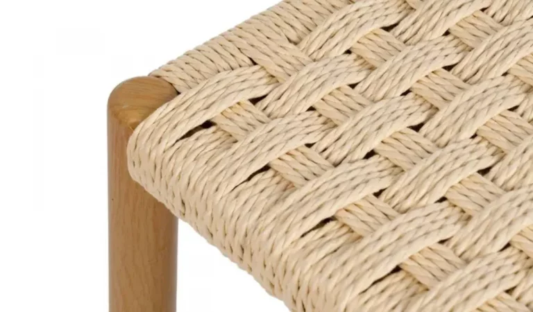 Banco de Cuerda y Metal Natural 100x35x46 Cm - IXIA (4)