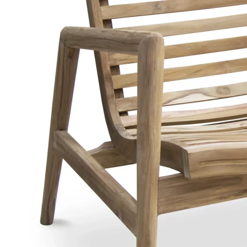 Banco en Madera de Teka Ideal para Jardín 134x65x85 Cm - Moycor (2)