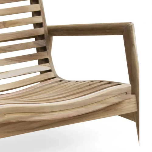 Banco en Madera de Teka Ideal para Jardín 134x65x85 Cm - Moycor (3)