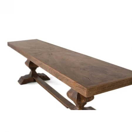 Banco madera Mango Patas Torneadas 180x40x46 Cm - Giner y Colomer (2)