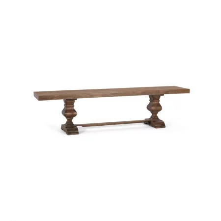 Banco madera Mango Patas Torneadas 180x40x46 Cm - Giner y Colomer (4)