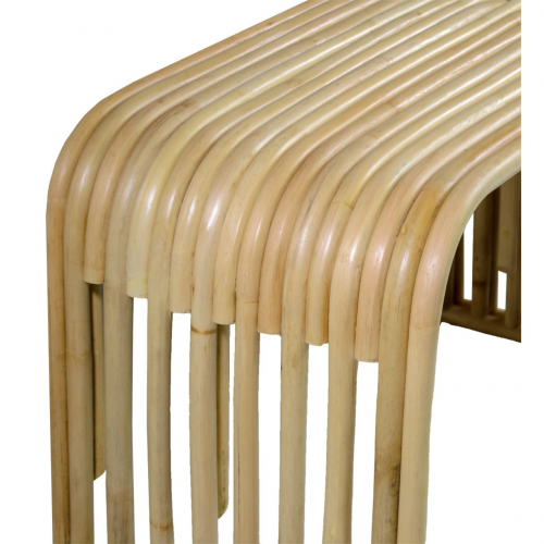 Banco trenzado con madera de Rattan - Moycor (1)
