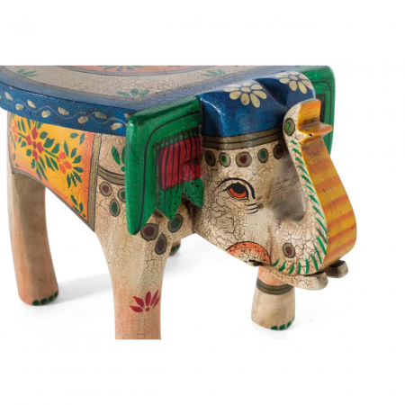 Banqueta Fabricada en Madera de Mango Pintada a Mano - Giner y Colomer - 2