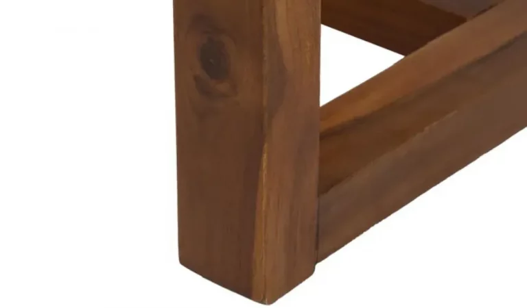 Banqueta Madera de Teca Natural 138x49x36 Cm - IXIA (1)