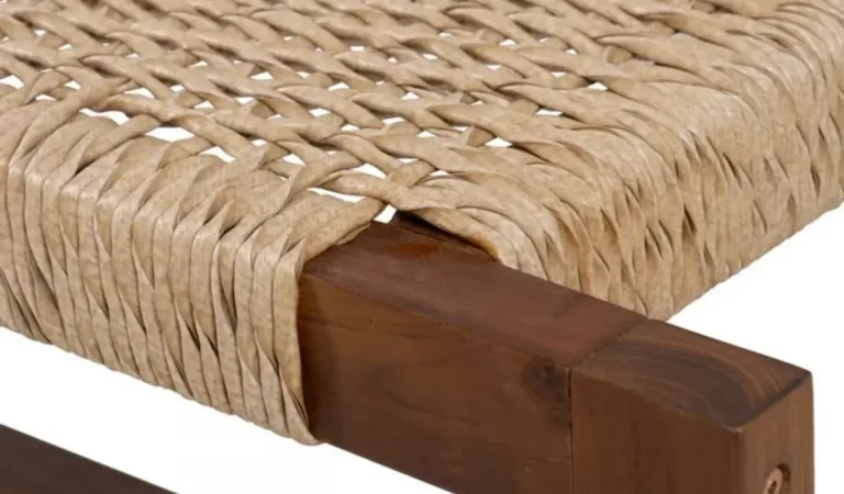 Banqueta Madera de Teca Natural 138x49x36 Cm - IXIA (6)