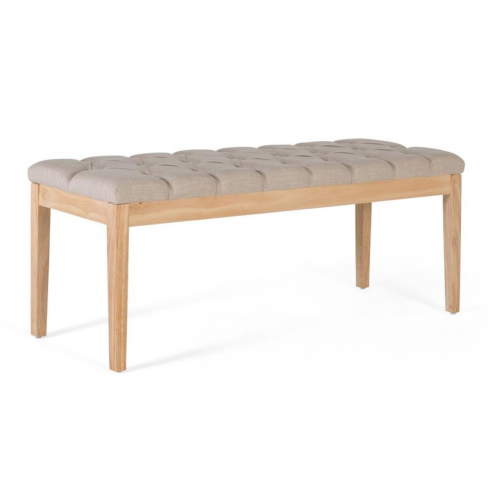 Banqueta Tapizada Madera de Pino - Giner y Colomer - 1