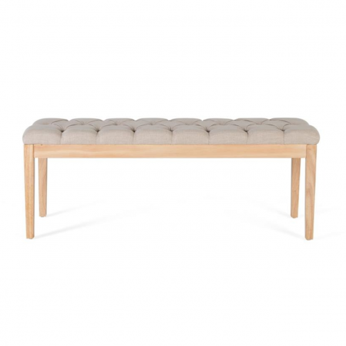 Banqueta Tapizada Madera de Pino - Giner y Colomer - 3