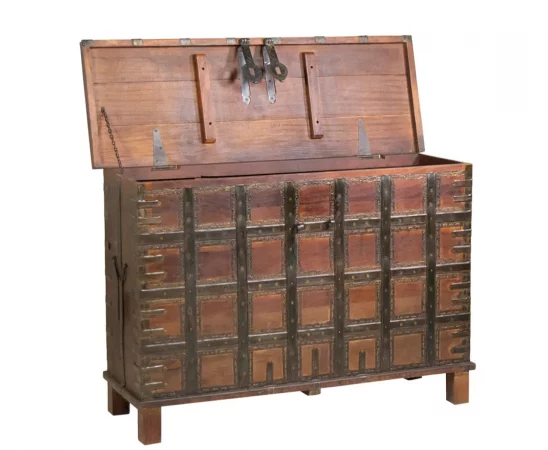 Baul Alhambra de Madera Reciclada 127x44x87 Cm - Moycor (7)