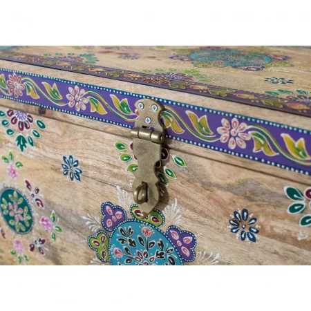 Baúl Fabricado en Madera de Mango 81X40X46 Cm - Giner y Colomer5