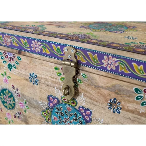 Baúl Fabricado en Madera de Mango 81X40X46 Cm - Giner y Colomer5