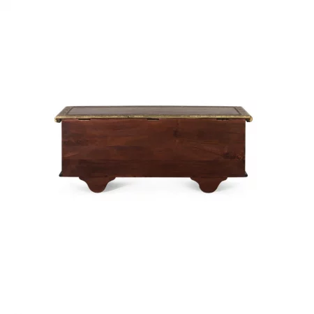Baúl Madera Maciza de Mango Color Cerezo 116x40x44 Cm - Giner y Colomer (4)