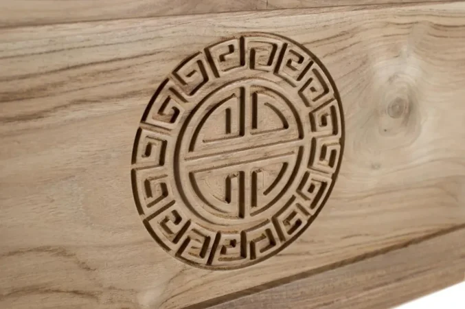 Baul Madera Maciza de Teka 114x40x42 Cm - Giner y Colomer (4)