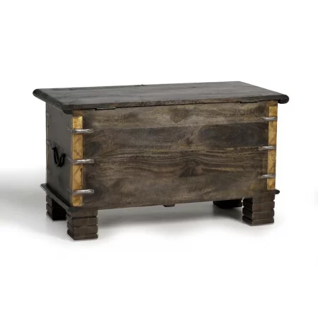 Baúl Madera Mango Maciza Detalles Bronce 80x40x46 Cm - Giner y Colomer (1)