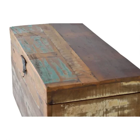 Baúl Madera Reciclada Multicolor 80x40x40 Cm - Giner y Colomer (4)