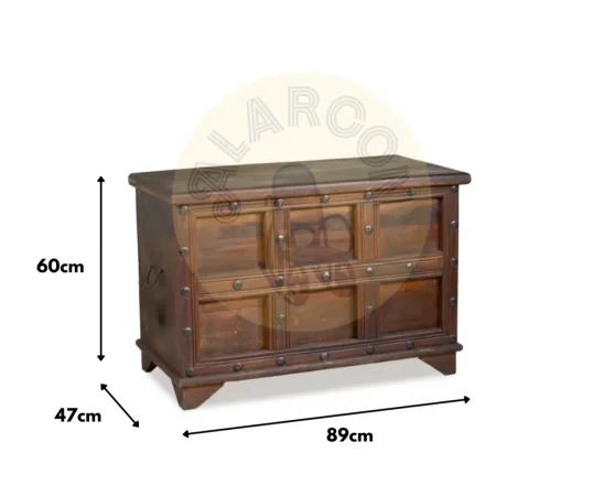 Baul de Madera Reciclada 89x47x60 Cm - Moycor (7)