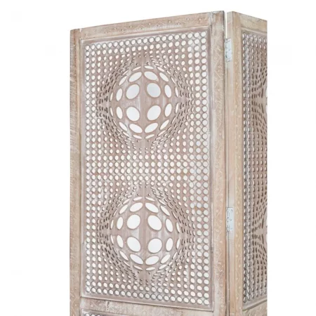 Biombo con 3 Paneles en MDF 150x180 Blanco Decapado 150x3x180 Cm - Giner y Colomer (3)