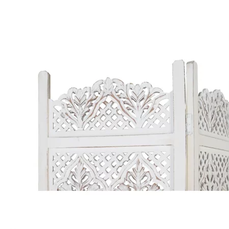 Biombo con 3 Paneles en MDF Blanco Decapado 150x3x180 Cm - Giner y Colomer (2)