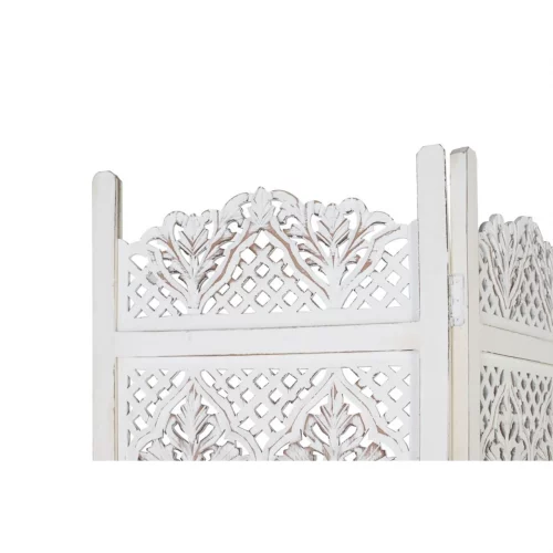 Biombo con 3 Paneles en MDF Blanco Decapado 150x3x180 Cm - Giner y Colomer (2)