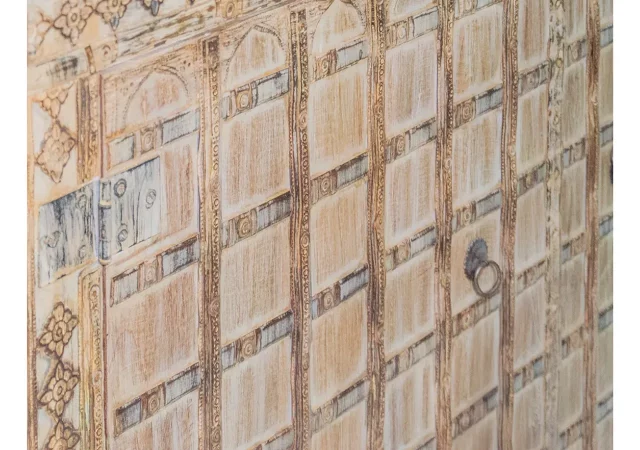 Bufet Almeria 2 Puertas Madera de Acacia Hecho a Mano 140x42x90 Cm - Moycor (2)