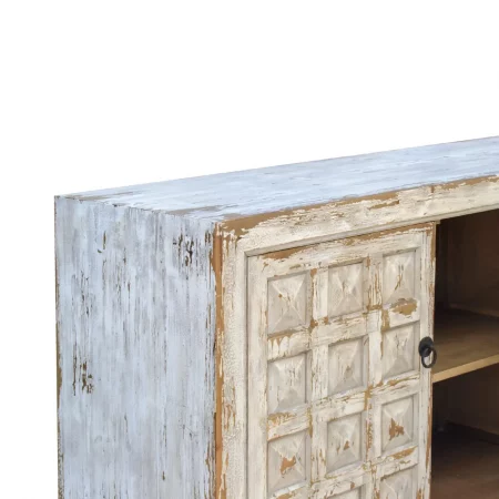 Bufet Cordoba de Madera de Pino Blanqueado 4 Puertas - Moycor (4)