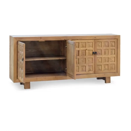 Bufet Cordoba de Madera de Pino Natural 4 Puertas - Moycor (2)