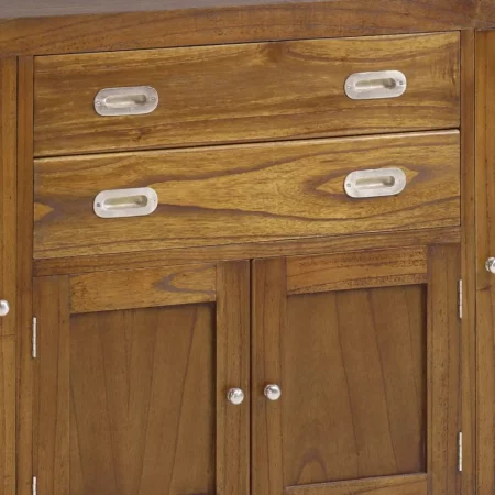 Bufet Flash 2 Cajones 2 Puertas de Cristal y 2 Puertas de Madera - Moycor (3)