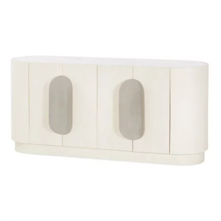 Buffet 4P Tellus mango C mármol tirador beige 170x45x80 cm - Imori (1)