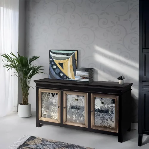 Buffet Gatsby Cristal con 3 Puertas 168x45x85 Cm - Moycor (6)