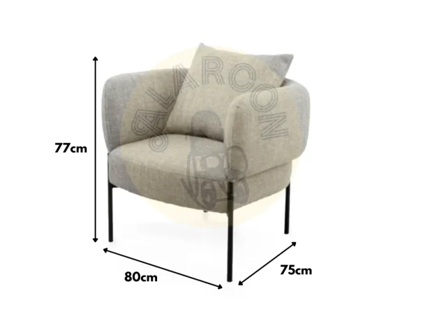 Butaca Agadir Poliester Gris 80x75x77 Cm – Somcasa (2)