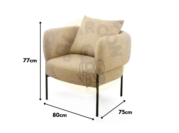 Butaca Agadir Poliester Taupe 80x75x77 Cm – Somcasa (4)