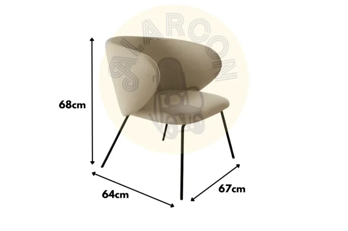 Butaca Ancona Poliester Beige 67x64x68Cm – Somcasa (1)