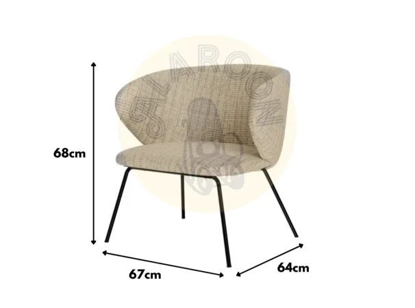 Butaca Ancona Poliester Taupe 67x64x68Cm – Somcasa (2)