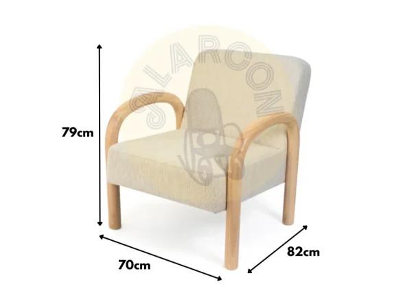 Butaca Dorothy Poliester Beige 70x82x79 Cm – Somcasa (1)