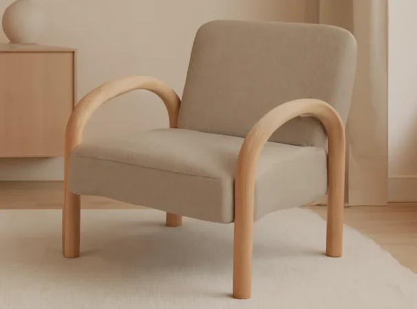 Butaca Dorothy Poliester Taupe 70x82x79 Cm – Somcasa (1)